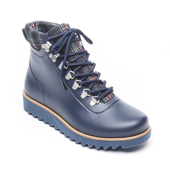 Bernardo Winnie High-Top Hiker Rain boots in navy - Picture 2 of 4